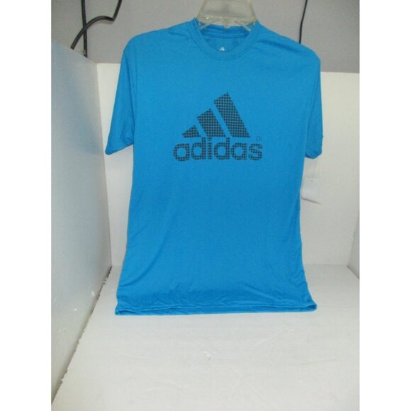Men's Adidas Short Sleeve T-Shirt Turquoise/Black Size Small New!!! - Picture 1 of 2